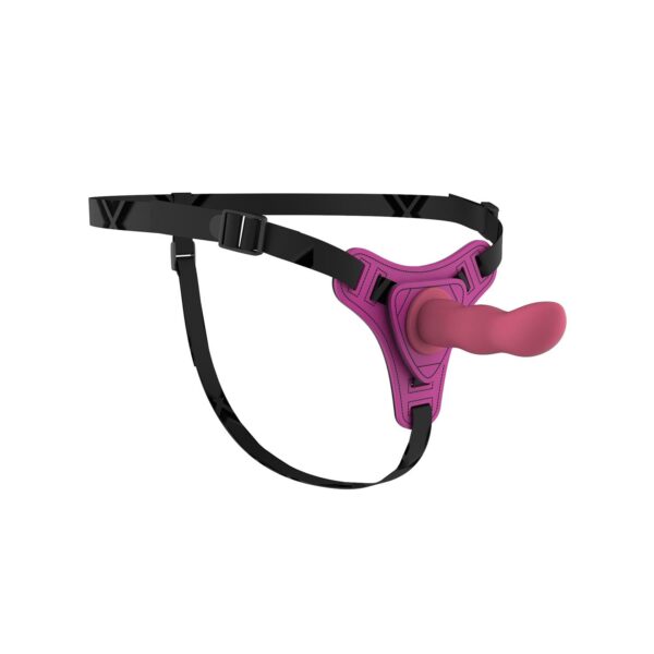 Belden Bağlamalı Modern Dildo Mor 12,5 cm - Görsel 1