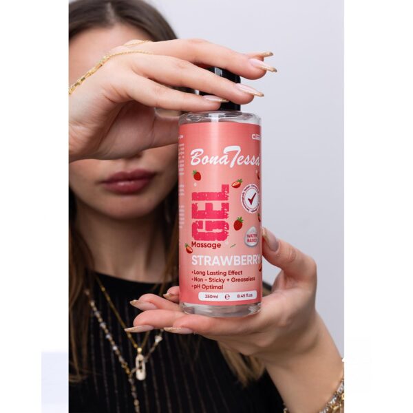 Bona Tessa Çilek Aromalı Masaj Jeli 250 ml - Görsel 4