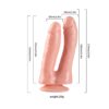 Çift Uçlu Ten Rengi Realistik Dildo - Görsel 4