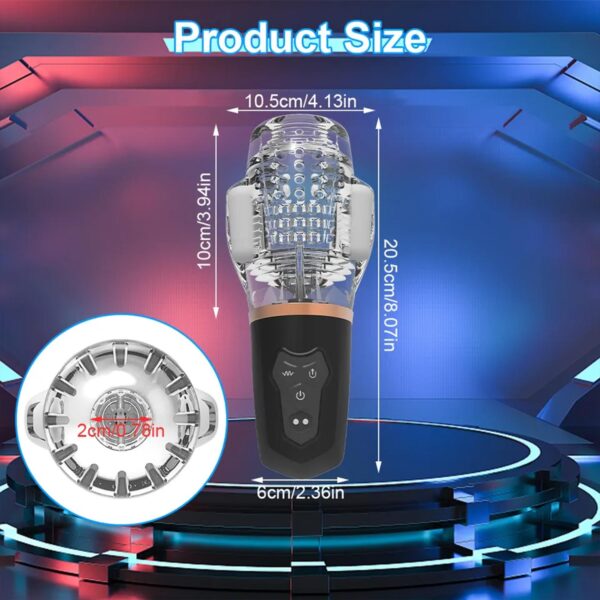 Emişli ve Titreşimli Çift Motorlu Mastürbatör - Görsel 7