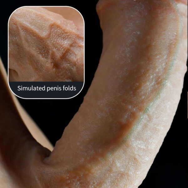 Giyilebilir Silikon Gerçekçi Dildo Pantolon Orta Boy Dolu Strapon - Görsel 8