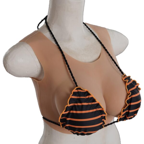 Giyilebilir Silikon Göğüs Kumral Küçük Boy C Cup - Görsel 6