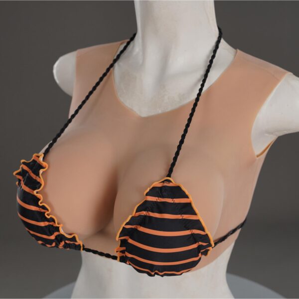 Giyilebilir Silikon Göğüs Sarışın Büyük Boy F Cup - Görsel 5