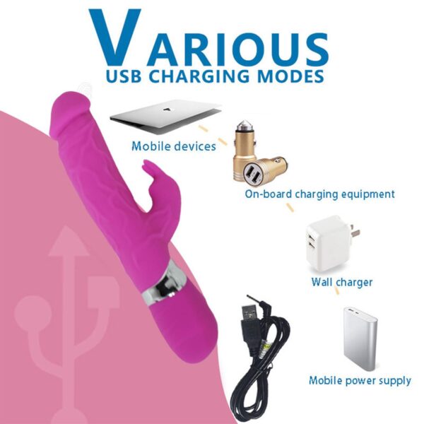 Modern Realistik Rabbit Vibratör Pembe - Görsel 6