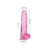 Şeffaf Pembe Realistik Dildo 23 cm - Görsel 2