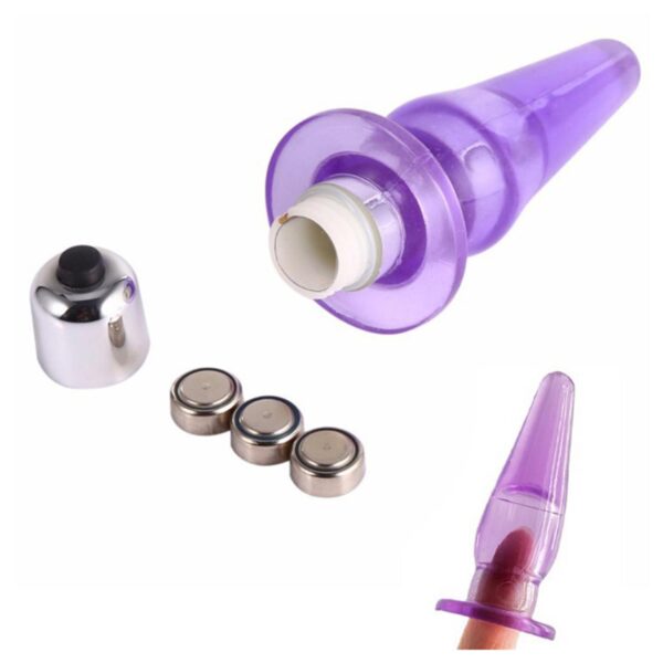 Şeffaf Silikon Anal Vibratör Rose - Görsel 3