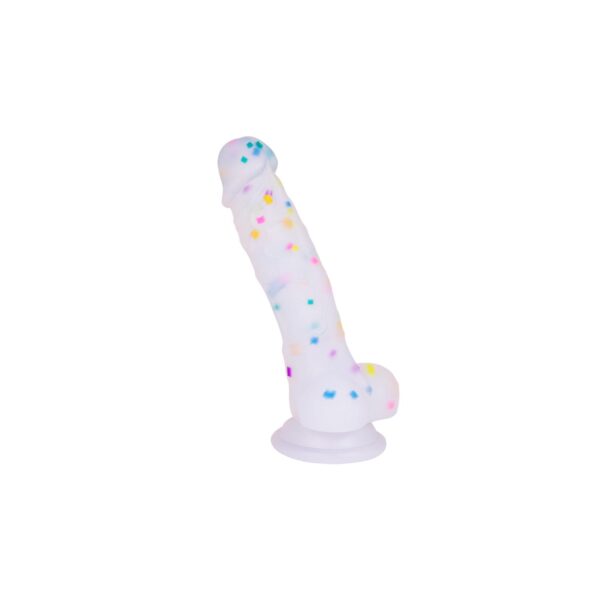Silikon Realistik Gökkuşağı Dildo 18cm - Görsel 1