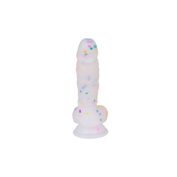 Silikon Realistik Gökkuşağı Dildo 18cm - Görsel 3