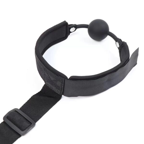 Ağız Toplu El Ayak Bağlama Kemeri Siyah - Görsel 2