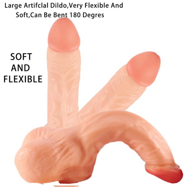Belden Bağlamalı Realistik Dildo 17 cm - Görsel 6