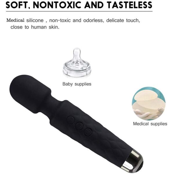 Bükülebilir Başlıklı Wand Vibratör Siyah - Görsel 7