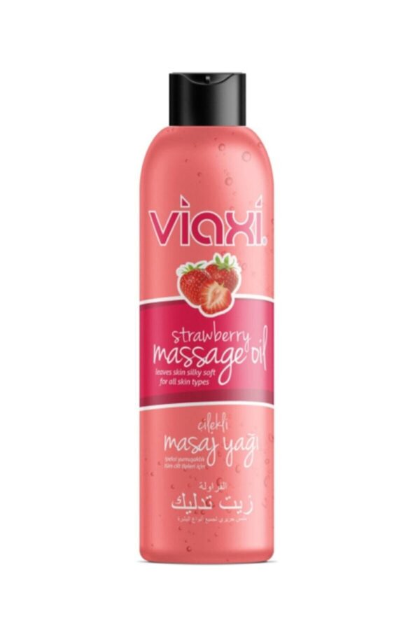 Viaxi Çilek Aromalı Masaj Yağı 177ml - Görsel 1