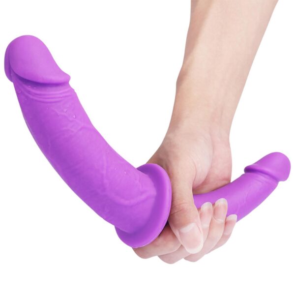 Double Dildo Mor 41 cm - Görsel 3