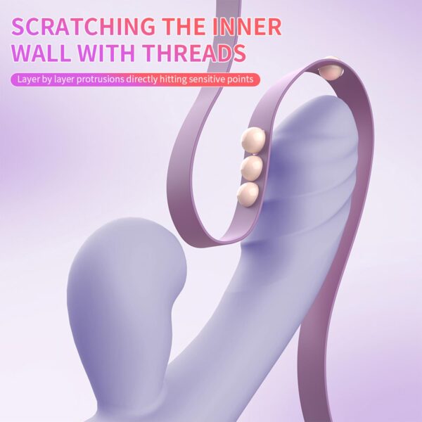 Emişli Curved Rabbit Vibratör Mor - Görsel 3