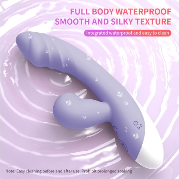 Emişli Curved Rabbit Vibratör Mor - Görsel 7