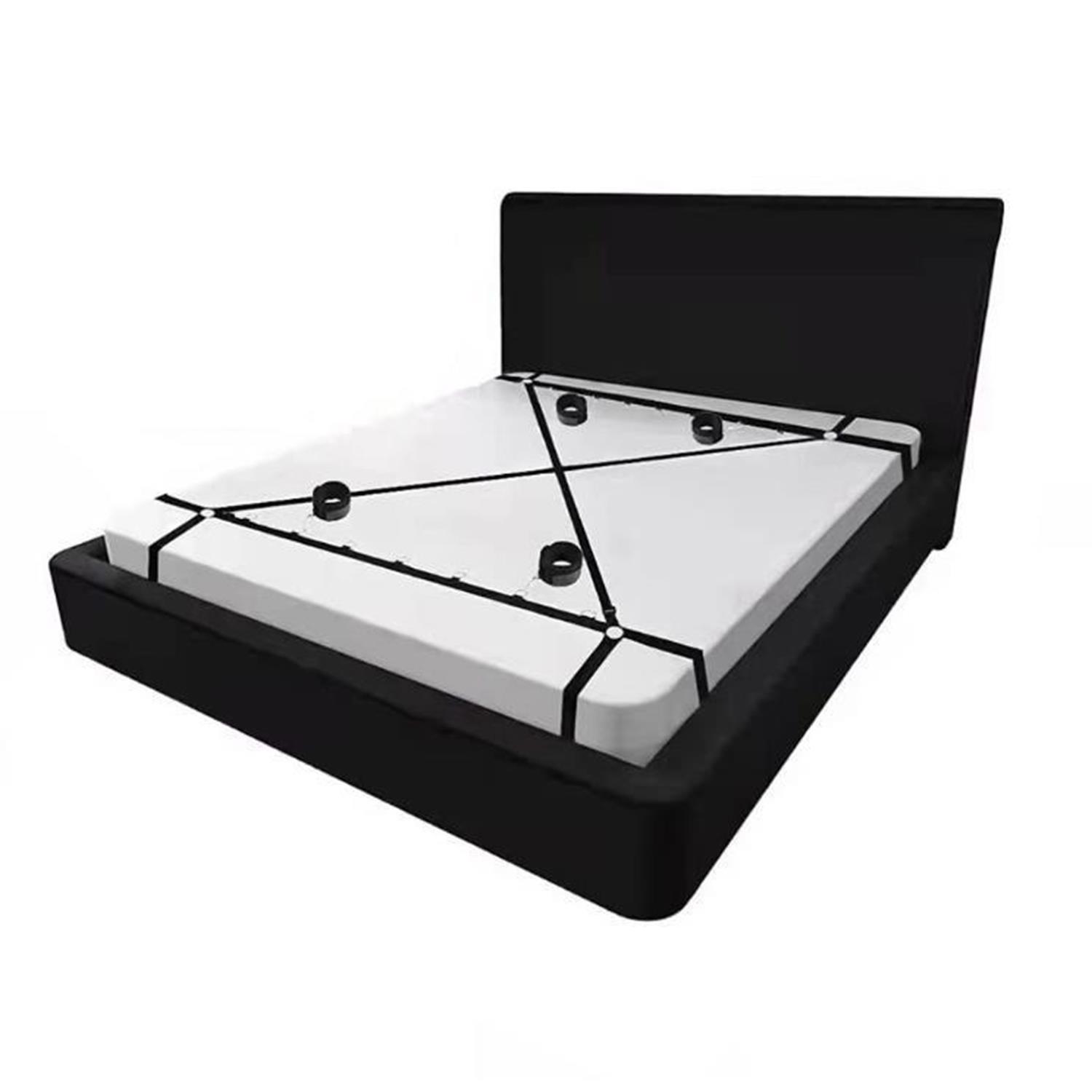 esaret-kemeri-siyah-2920.jpg Yatak Bağlama Fantezi Kemeri Seti Siyah - Görsel 1