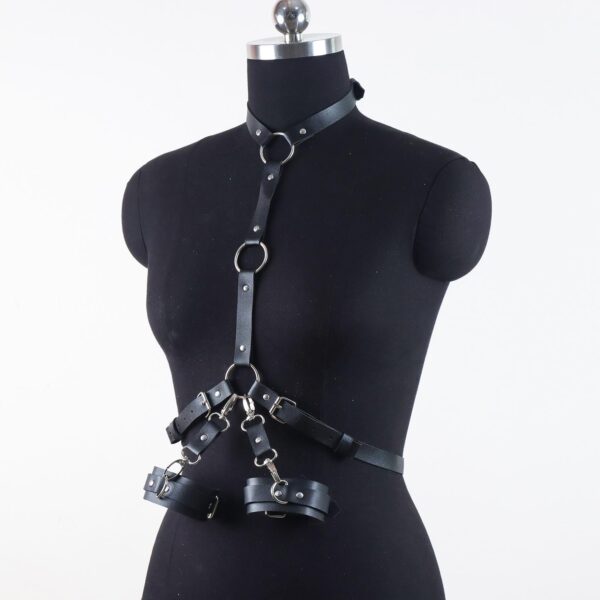 Çift Bileklikli Göğüs ve Bel Harness Seti - Görsel 5