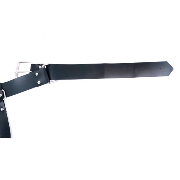 Siyah Deri Kol ve El Bağlama Harness Seti - Görsel 3