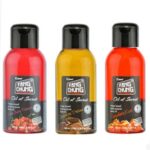 Fang Chung Kiraz + Çikolata + Çilek Aromalı Masaj Yağı - 100 ml. 3'lü Set