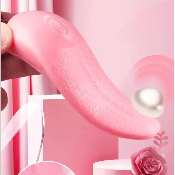 Gerçekçi Dil Vibratör Pembe - Görsel 2
