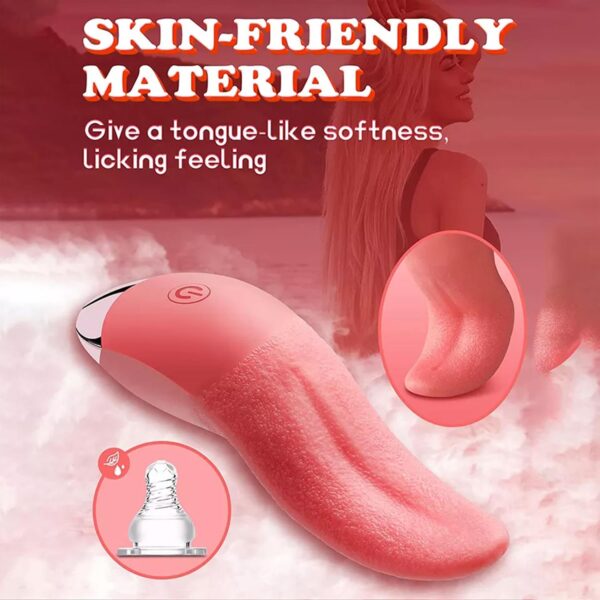 Gerçekçi Dil Vibratör Pembe - Görsel 4