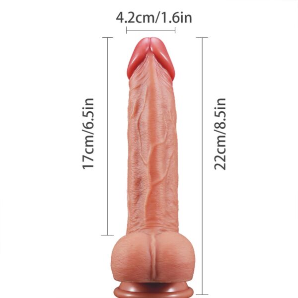 Gerçekçi Dildo - 22cm - Görsel 4