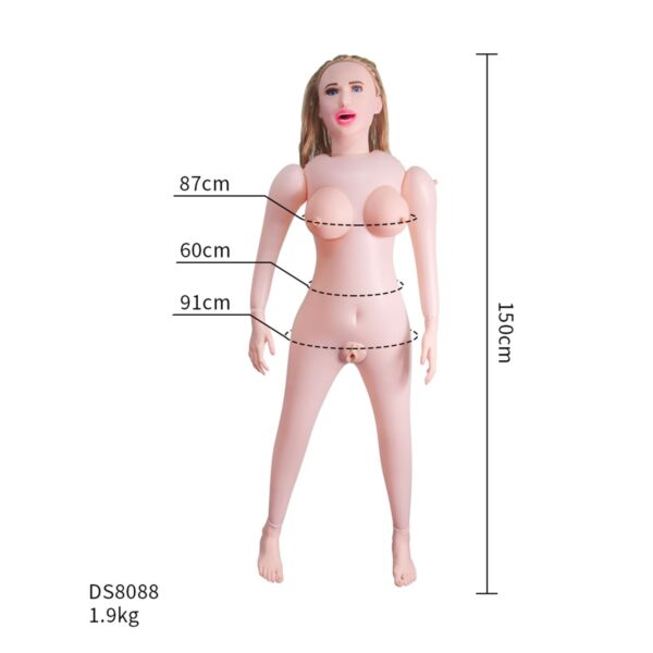 Gerçekçi Şişme Kadın Sarı Saçlı Sarışın - Görsel 4