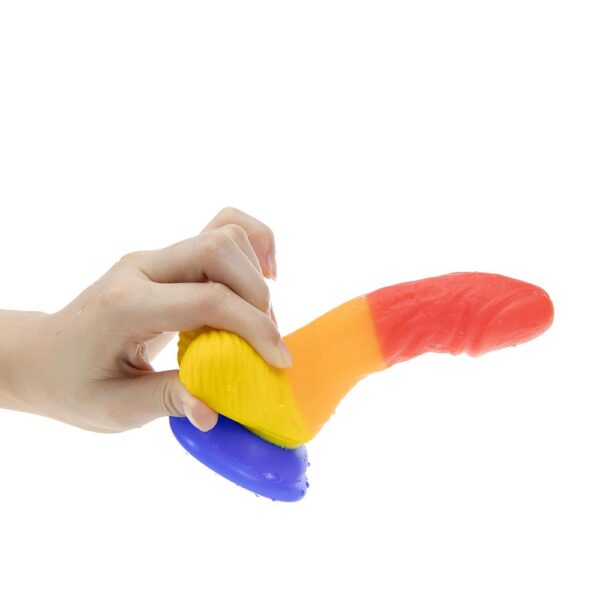 Gökkuşağı Realistik Dildo 12cm - Görsel 4