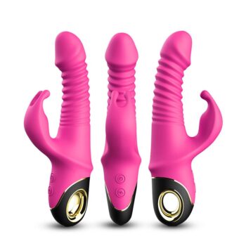 Hareketli Rabbit Vibratör Rose Pembe