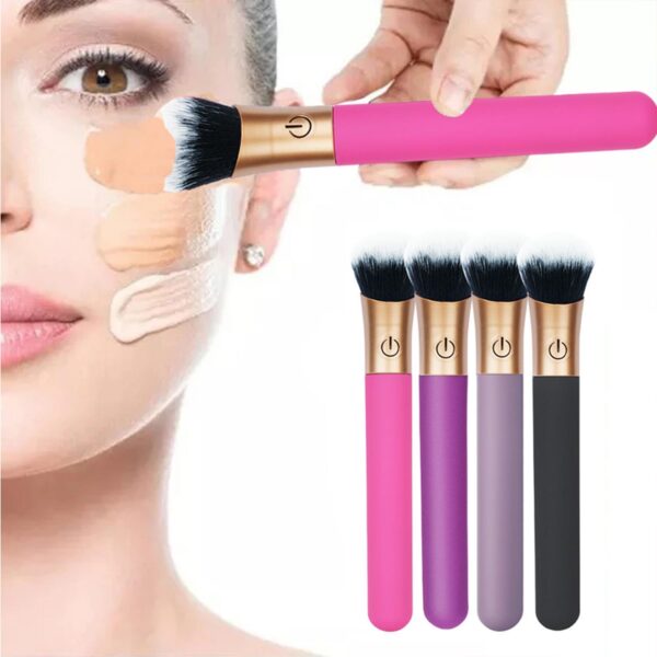 Makyaj Fırçası Şeklinde Vibratör Siyah - Görsel 5