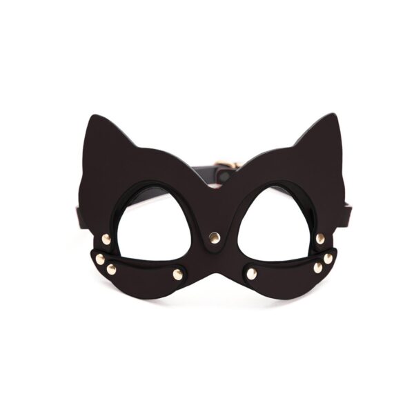 Deri Fantezi Maske Siyah - Görsel 1
