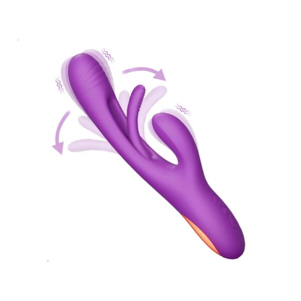 Modern 3 Modlu Rabbit Vibrator Mor - Görsel 1