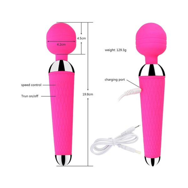 Modern Wand Vibratör Pembe - Görsel 2