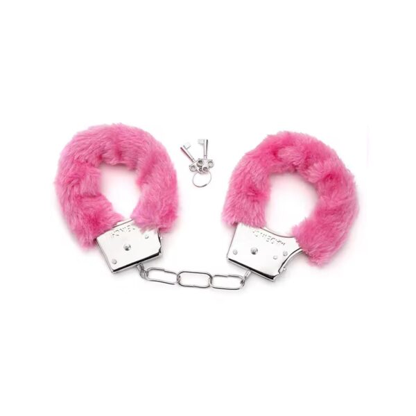 Peluşlu Metal Fantezi Kelepçe Pembe - Görsel 2