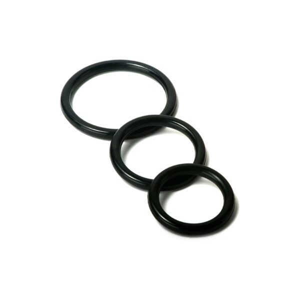 Siyah Penis Halkası Set 3'lü - Görsel 1