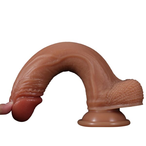 Realistik Dildo Esmer 21,5 cm - Görsel 4
