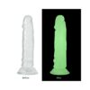 Şeffaf Fosforlu Silikon Dildo 13 cm - Görsel 2