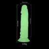 Şeffaf Fosforlu Silikon Dildo 13 cm - Görsel 3
