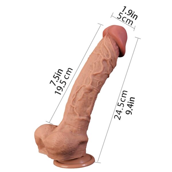 Realistik Dildo 24,5 Cm - Görsel 4