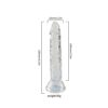 Şeffaf Silikon Gerçekçi Dildo 14cm - Görsel 2