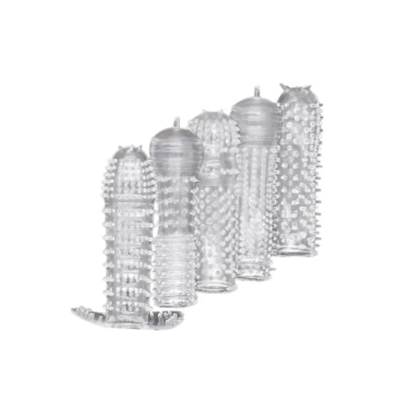 Şeffaf Silikon Penis Kılıfı Tırtıklı - Görsel 2