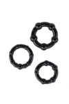 Silikon Boğumlu Penis Halkası Siyah 3'lü - Görsel 2