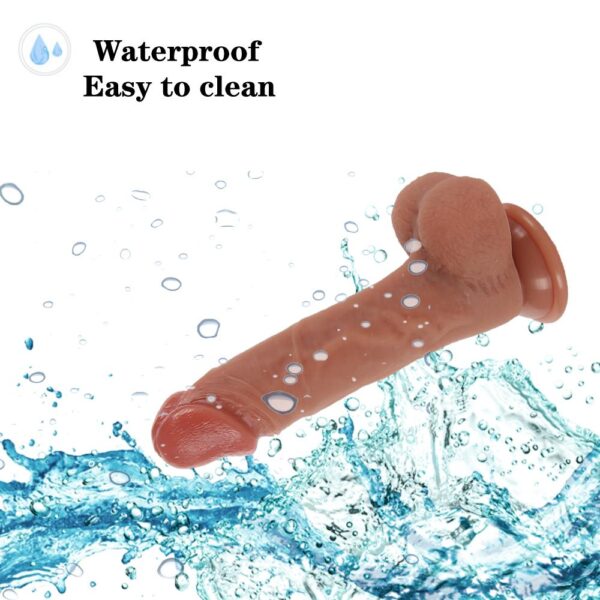 Gerçekçi Esmer Dildo – 20.5 cm, Güçlü Vakum Tabanlı - Görsel 6