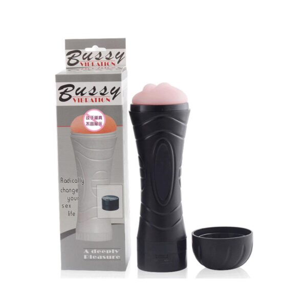 Silikon Fener Tipi Titreşimli Suni Vajina Mastürbatör - Görsel 1