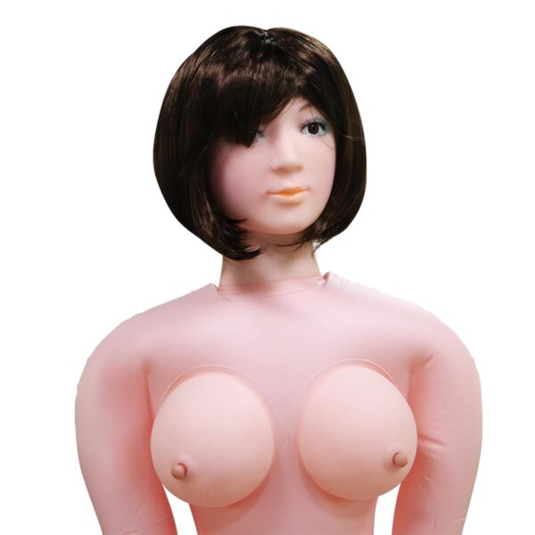 Şişme Kadın Kısa Saçlı Esmer - Görsel 5