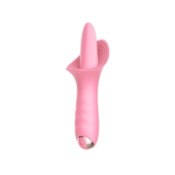 Tırtıklı Dil Vibratör Pembe