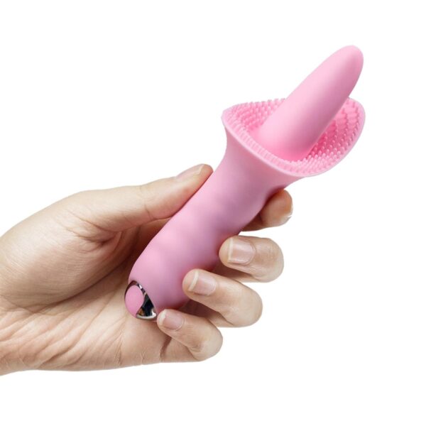 Tırtıklı Dil Vibratör Pembe - Görsel 2