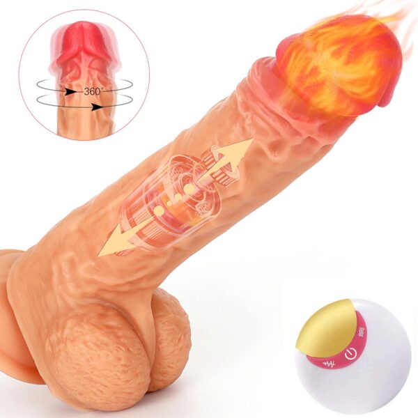 Uzaktan Kumandalı Hareketli Dildo Vibratör - Görsel 6