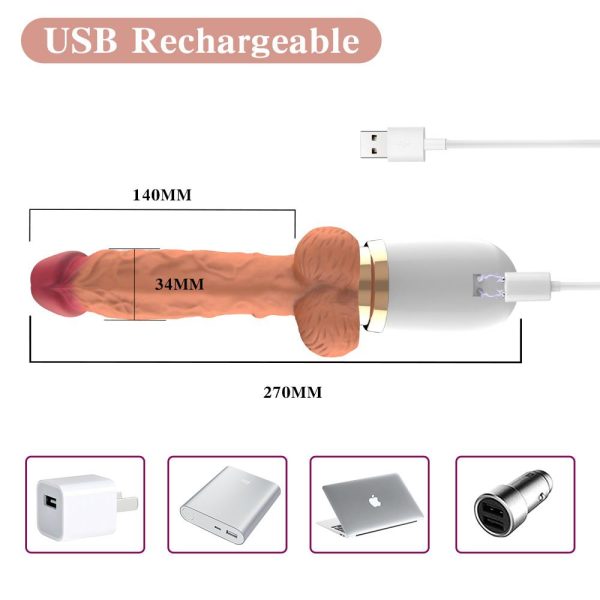 Uzaktan Kumandalı Hareketli Dildo Vibratör - Görsel 3