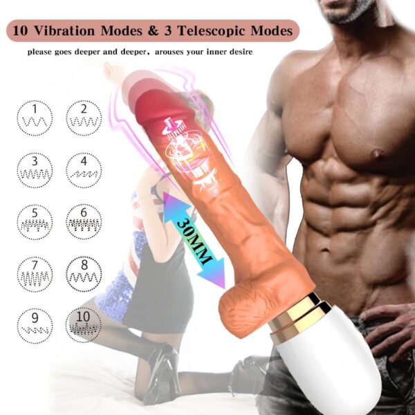 Uzaktan Kumandalı Hareketli Dildo Vibratör - Görsel 3